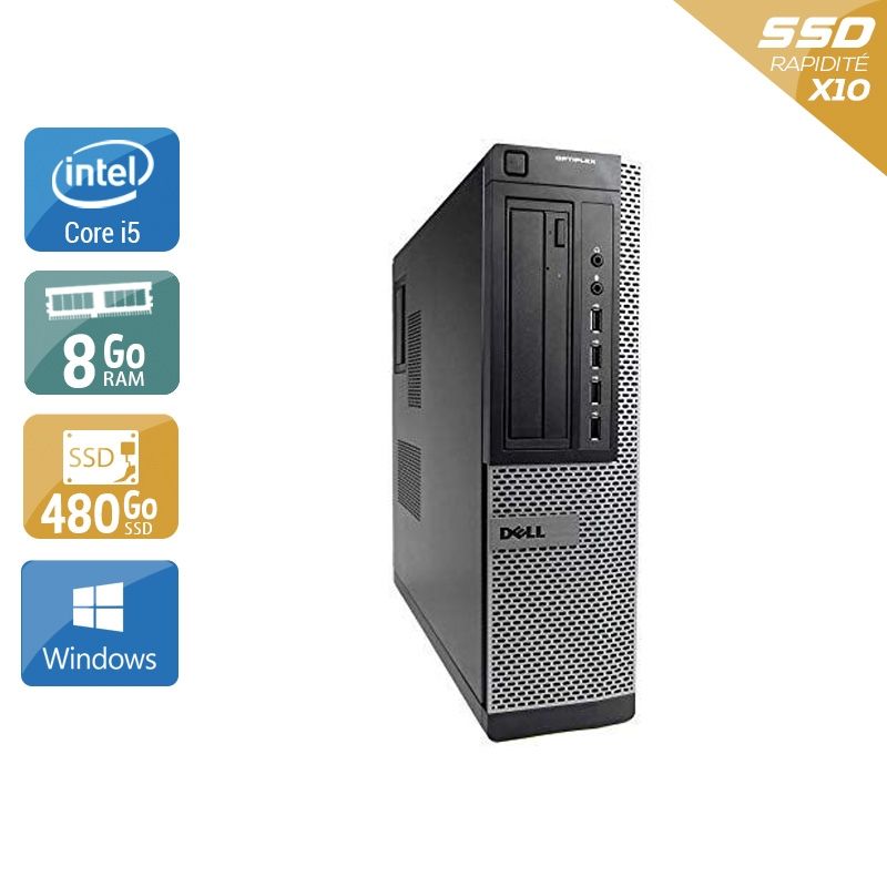 Ordinateur de bureau dell optiplex 7010 i5 8go ram 120 go disque