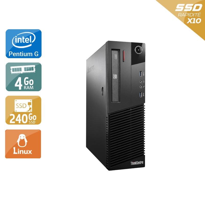 Unite Centrale Lenovo Thinkcentre M93 Sff Pentium G Dual Core 4go Ram 240go Ssd Linux Reconditionne 1 Kiatoo Com