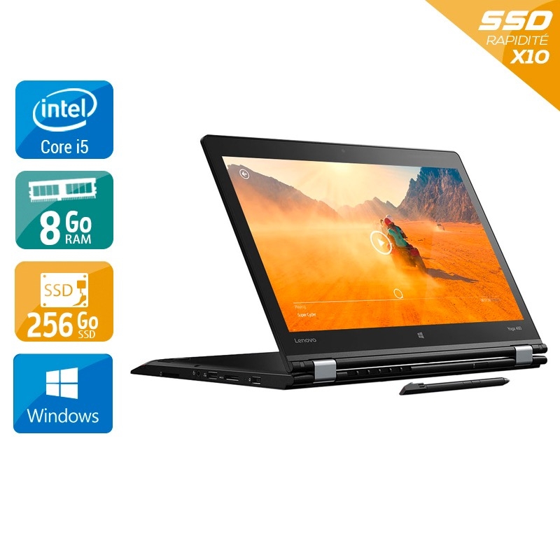 Pc Lenovo Thinkpad Yoga 460 14 I5 Gen 6 8go Ram 256go Ssd Windows 10